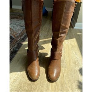 Enzo Angiolini Brown Leather Riding Boots